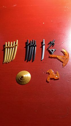 LEGO Ninjago Weapon Accessories Lot