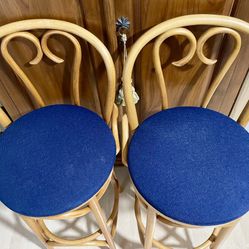 Vintage Mid Century Brentwood Stools Set Of 2