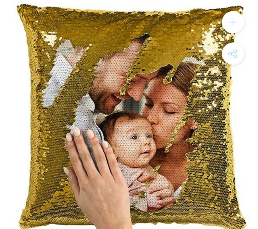 Custom sequin pillows