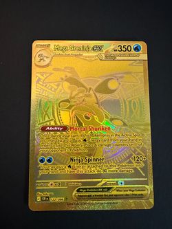Pokemon- Gold Mega Greninja ex 2026- Chaos Rising