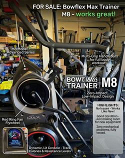 Bowflex Max Trainer M8 Stepper Elliptical Stairmaster