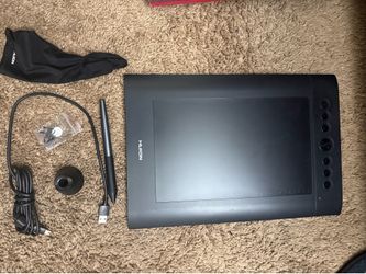 Huion Drawing Tablet w/ Pen & Accessories Graphics Tablet Tested Working
