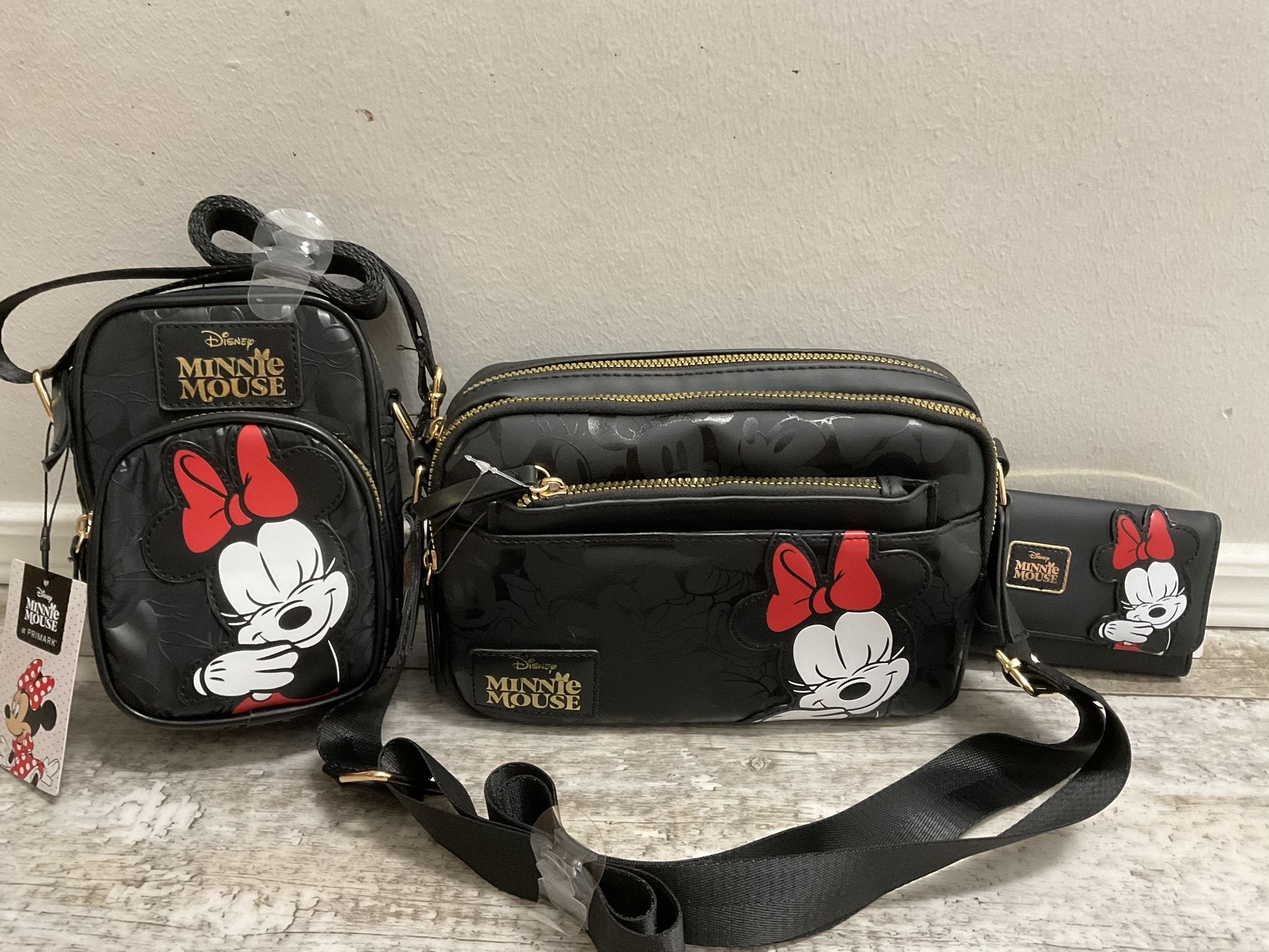 NWT minnie Crossbody Bag, Wallet And Phone Crossbody Bag