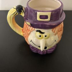 Vintage Halloween Witch Mug 