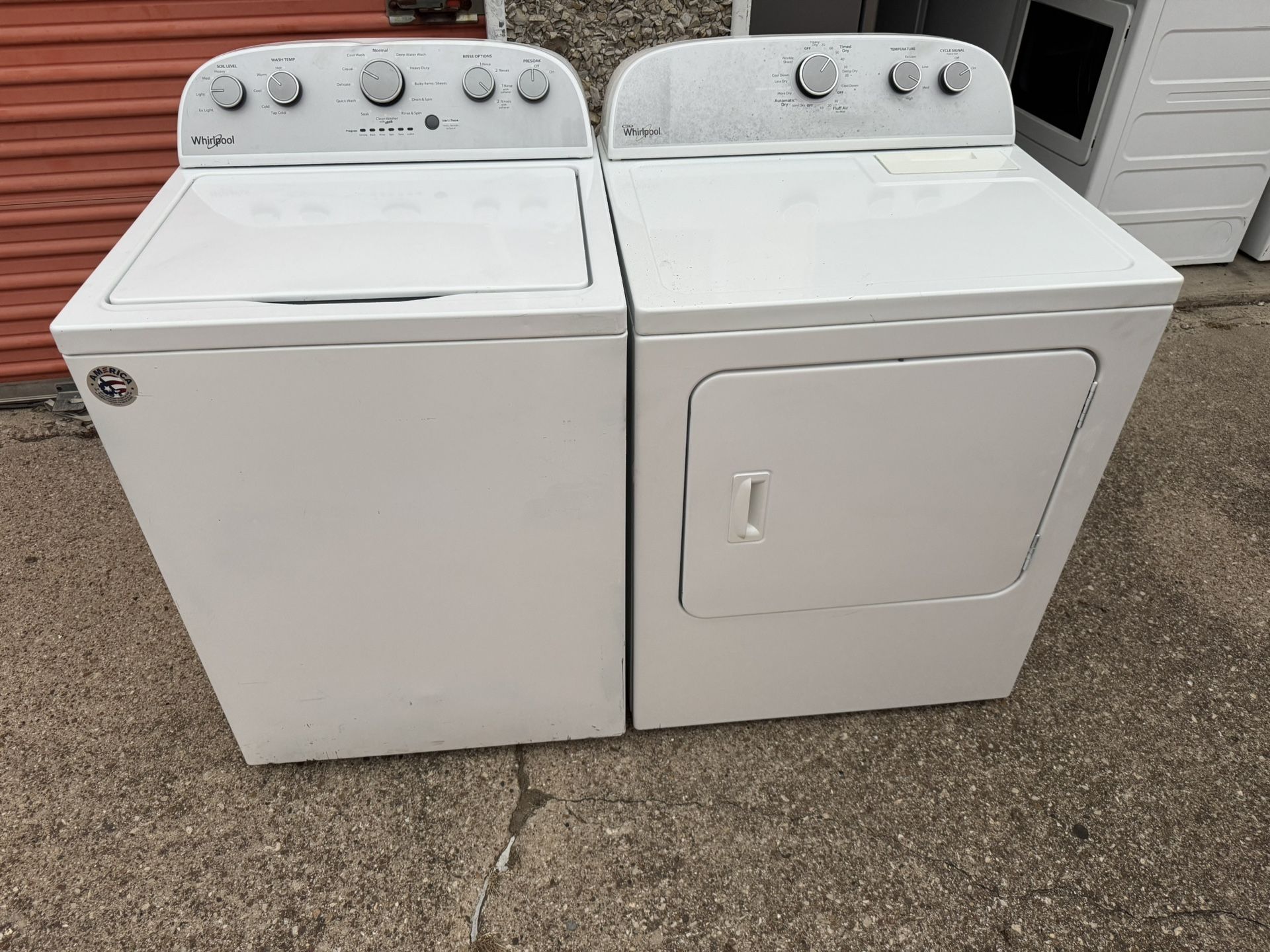 Whirlpool Washer And Whirpool Electric Dryer 