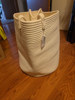 Large woven baby hamper/storage basket