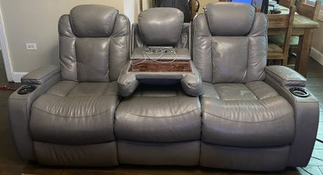 Nearly New Theater Seating Couch/Loveseat From Baers