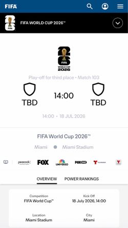 FIFA 2026Match 103 3rd place