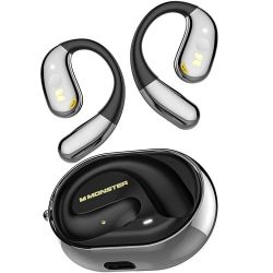 Monster Open Ear AC360, Wireless Bluetooth Rotary Earphone, with Lanyard, Upgraded Bluetooth 6.0, Touch Control, 24h Long Battery Life, IPX5 Waterproo