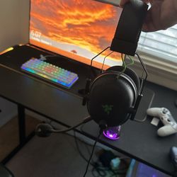 Razar Black shark V2 + USB Sound Card Headset 
