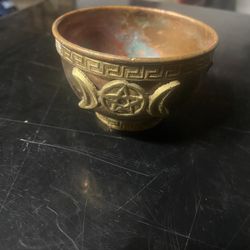 Small Copper Spiritual Offering Bowl 