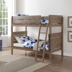 Twin Over Twin Bunk Bed 