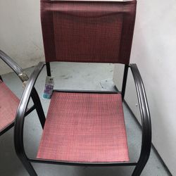 Red Patio Chairs!!! x2!