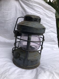 Kerosene metal lamp very old vintage