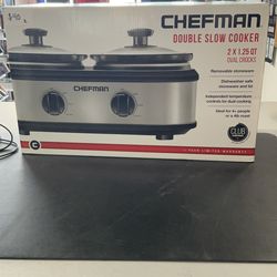 Chefman double slow cooker
