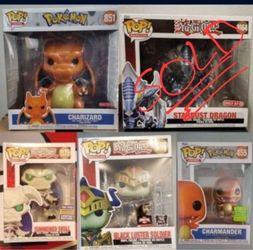 Pokemon, Yu-Gi-Oh!, Charizard, Charmander,  Skull,  Soldier.