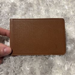 Louis Vuitton Brown Taiga Bifold Card Wallet 