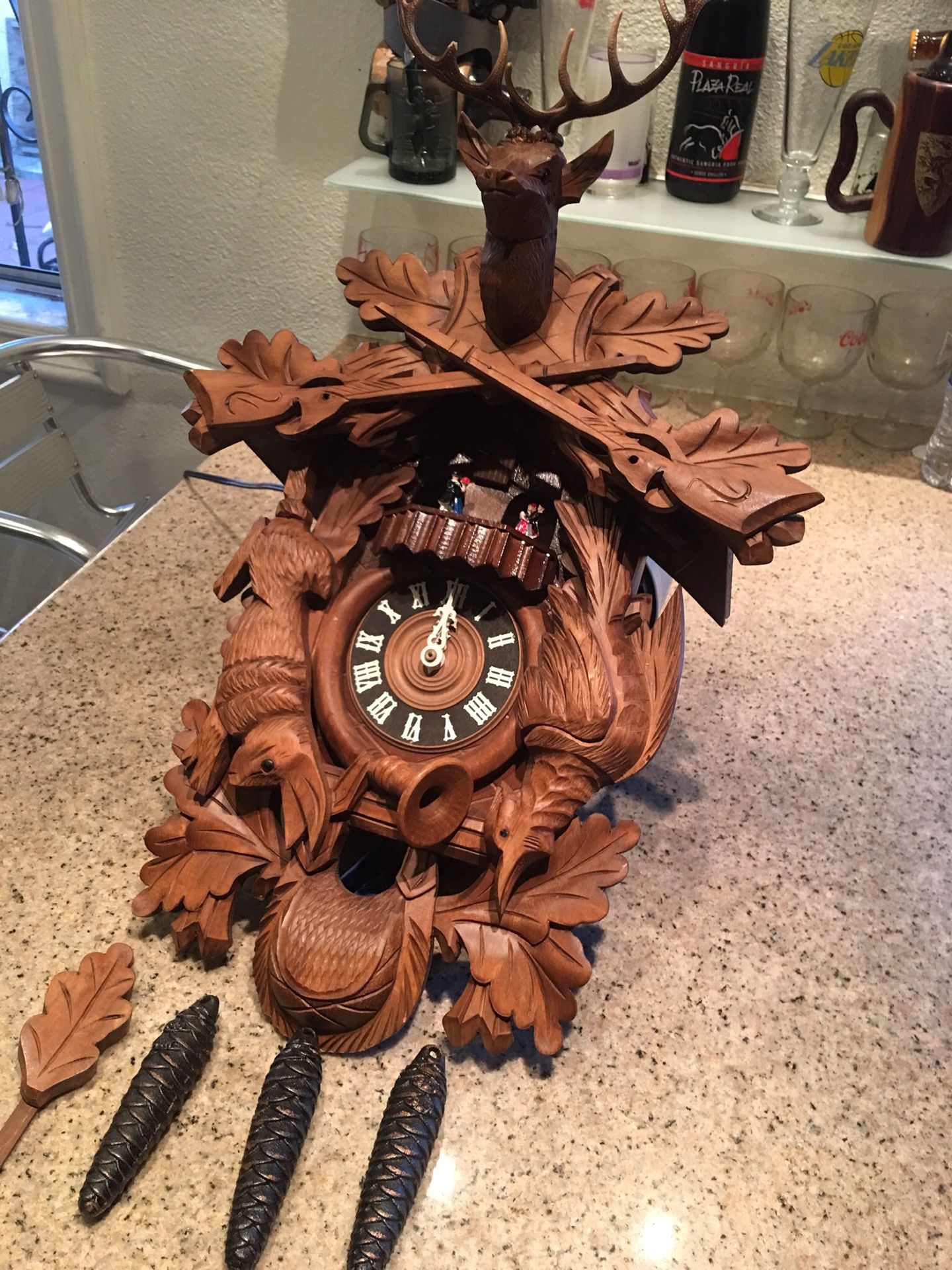 Antique wooden cuco clock