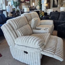 Double Reclining Love Seat with Center Console