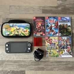 Gray Nintendo Switch Lite (Including Games Etc)