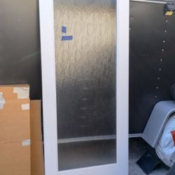 White Glass Door 