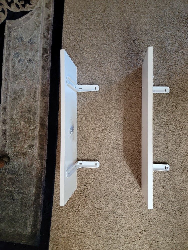 Two White Hanging Shelves 