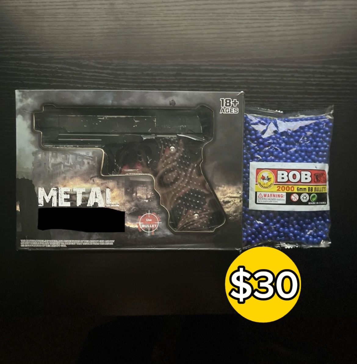 METAAL NERF GUN WITH 2000 ROUNDS 