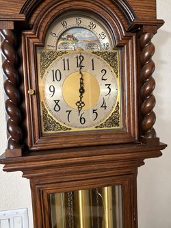 Grandfather Clock with Moon Phase Dial