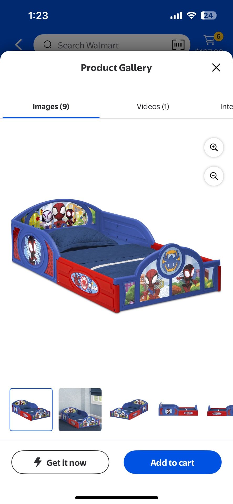 Spider Man Toddler Floor Bed