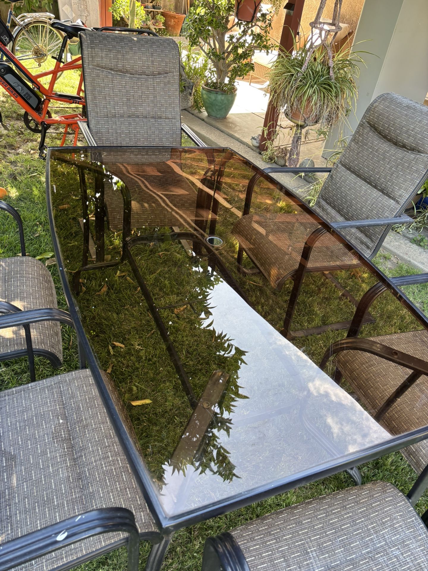 Pacific Bay Outdoor Table And 6 Chairs