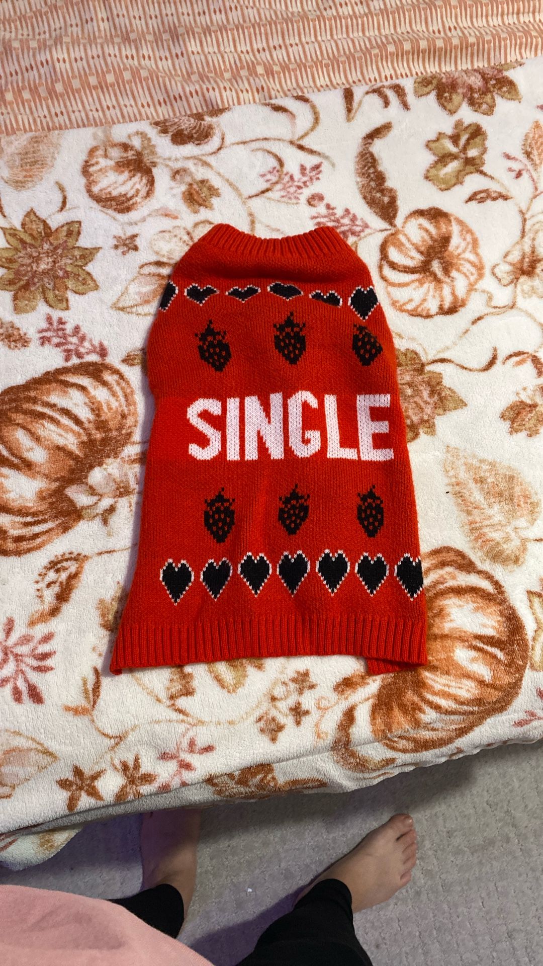 Dog Sweater Size Medium Valentines Theme