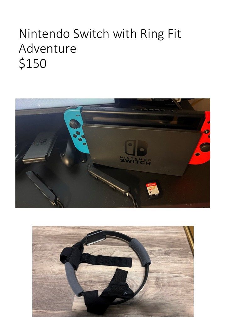 Nintendo Switch with Ring Fit Adventure