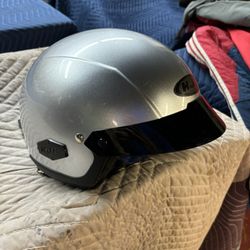 HJC -IS Cruiser Silver Motorcycle Helmet