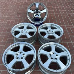 20” Authentic Lorinser LM5 Staggered 2pc Structure Wheels 