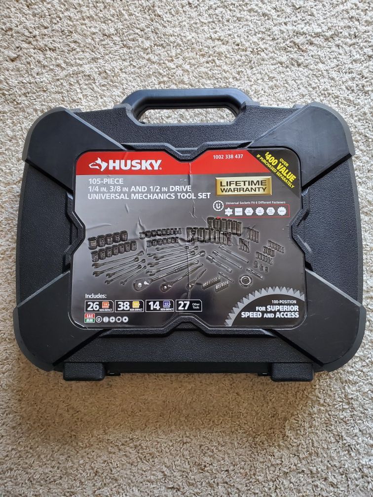 Husky 105 piece Mechanics Tool Set