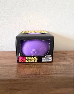 Schylling NeeDoh Cool Cats Purple Cat Squishy Tactile Squeeze Toy