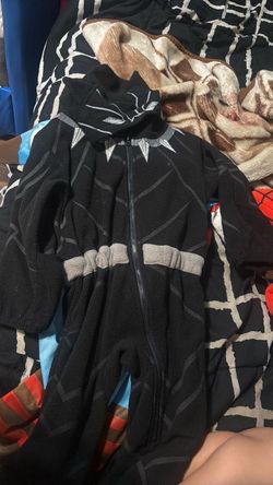 Two black panther onesie