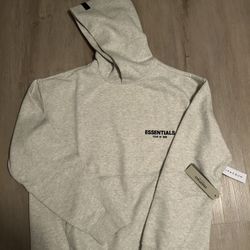Essentials Light Oatmeal Hoodie 