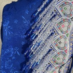 Blue Hmong Chinese Woman Outfit