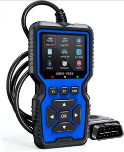 OBD II Car Scanner, Diagnostic Error Finder, Fault Code Detection and Real-Time Data Stream