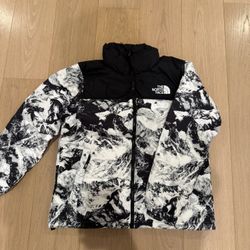 The North Face 1996 Nuptuse 700 White and Black puffer jacket