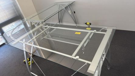 Glass Desk Originally $400 NEW in box
