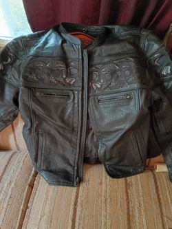 Motorcycle Leather Coat