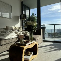 Modern Natural Wood Coffee Table