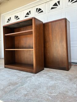 Mid Century Modern Walnut Bookshelves
