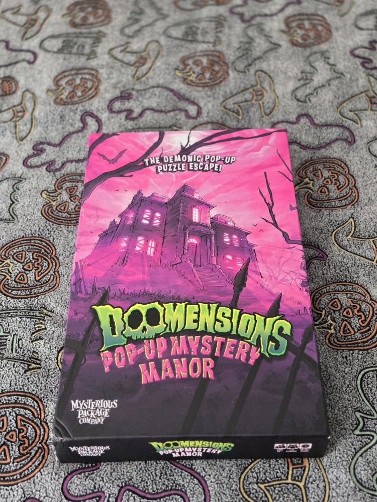 Doomensions Pop Up Mystery Manor Game Puzzle Escape Room Mystery Package Company