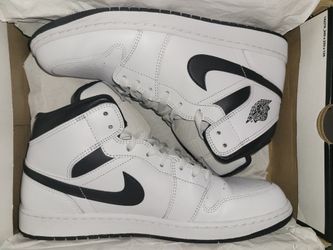 Air Jordan 1 Mid, white, Size 12