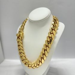 Heavy 14 K Gold Plated Chain