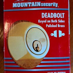 Mountain Security Deadbolt Keyed On Both Sides