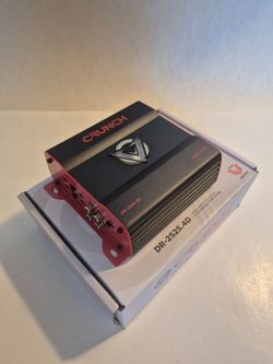 CRUNCH 2525 WATTS 4 CHANNEL BUILT IN CROSSOVER CAR AMPLIFIER